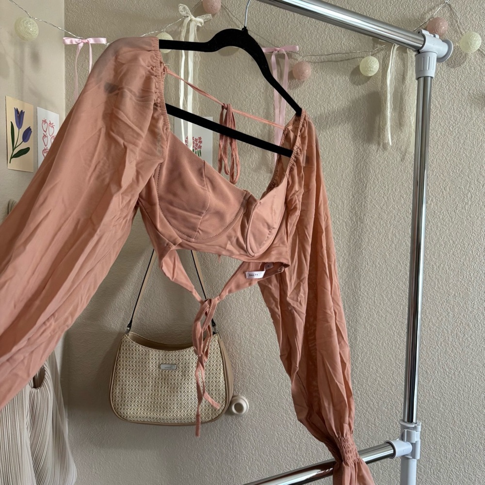 ୨୧ ･ﾟ✧ Salty Champagne Pink Sexy Top - Picture 3 of 6